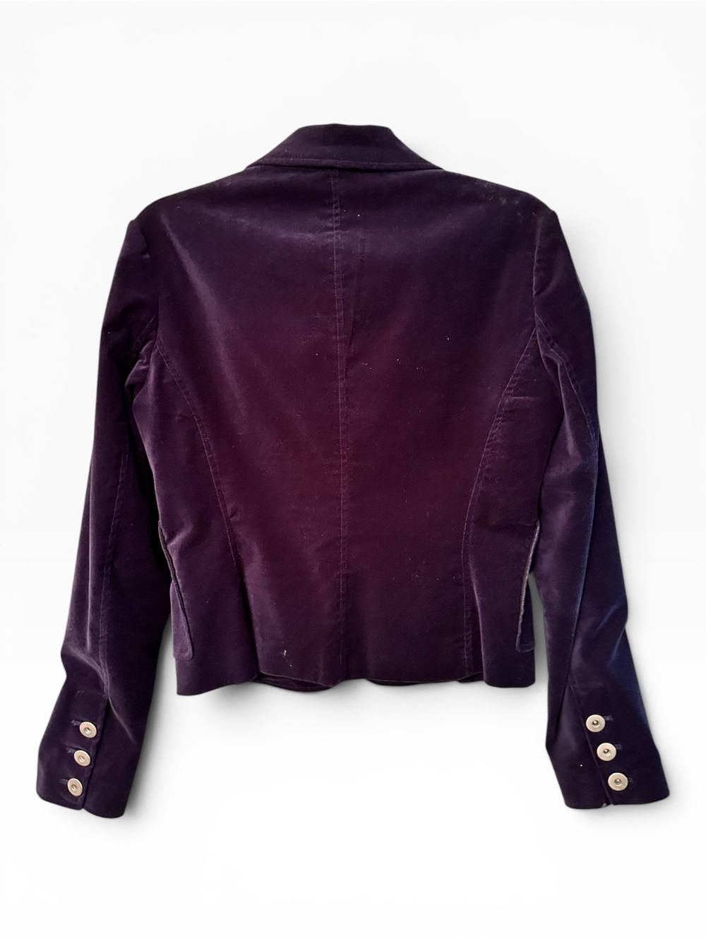 Cache Velvet Tailored Blazer in Deep Blue/Navy - Picture 3 of 4